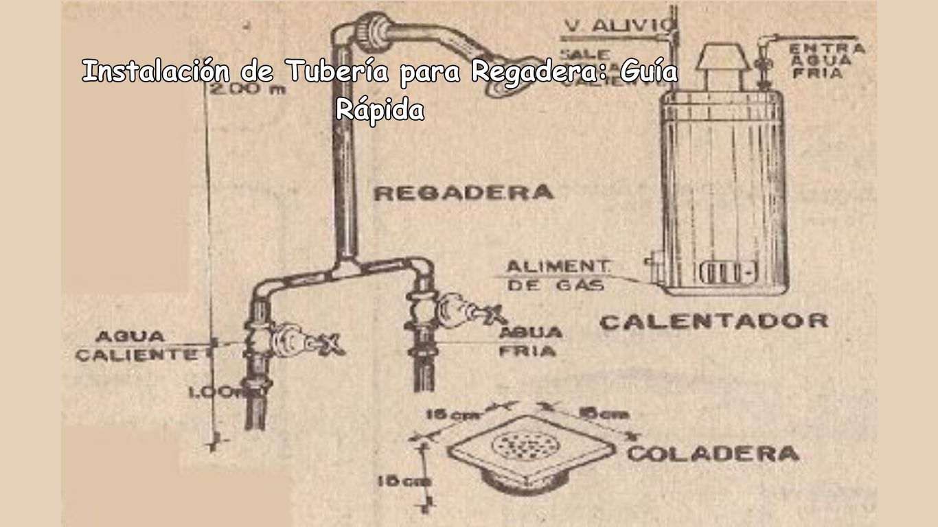 Instalación de Tubería para Regadera: Guía Rápida